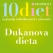 === Dukanova dieta ===
Dukanova dieta je založena na nízkém příjmu  karbohydrátů a vysokém příjmu proteinů.

V dietě není limit kolik toho můžete sníst pokud respektujete pravidla dietního plánu. Během fáze 1 se dieta skládá z 72 nízkotučných jídlel, jako je kuřecí nebo krůtí maso, vajíčka, ryby a nízkotučné mléčné výrobky.

Fáze 1 se dodržuje průměrně 5 dní, cílem je rychlá ztráta hmotnosti. Sacharidy jsou zakázány kromě malého množství ovesných otrub. Na rozdíl od Atkinsonovy diety Dukanova dieta zakazuje ve fázi 1 i zeleninu a důrazně zakazkuje tuky.

V dalších 3 fázích můžeme v jídelníčku vidět zařazení i některých druhů ovoce, zeleniny a sacharidů.

Účelem diety je zhubnout cca 1 kilogram za týden a nastavit dlouhodobý program udržitelnosti optimální váhy. Součástí je zachovat 1 den v týdnu založený striktně na bílkovinné stravě. Doporučuje se pravidelné cvičení.

=== Pro ===
V první fázi můžete velmi rychle zhubnout, což je motivující. Je to dieta přísně určující co jíst a co nejíst, což někteří lidé vyhledávají. Dietu je snadné pochopit a dodržovat. Není třeba jídlo vážit ani počítat kalorie. Kromě toho, že je třeba volit nízkotučná jídla s nízkým obsahem soli a jídla s vysokým obsahem bílkovin není omezení kolik jídla můžete během prvních 14 dní sníst.

=== Proti ===
Na začátku diety můžete pociťovat nežádoucí účinky jako sucho v ústech, únavu, závrať, nespavost, žaludeční nevolnost a zácpu způsobenou nedostatkem sacharidů. Nedostatek vlákniny, ovoce a zeleniny může v počátcích způsobit zácpu.

=== Hodnocení dietologů ===
Rychlá ztráta hmotnosti může být motivující, ale je dlouhodobě neudržitelná a nezdravá. Dukanova dieta je nutričně nevyvážená. Množství zákazů v první fázi může způsobit únavu dietou a problém se setrváním v dietním plánu.

Více o dietě na:
[http://www.dukandiet.com www.dukandiet.com]