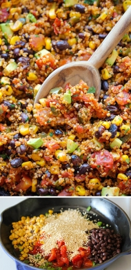 Rychlá zdravá quinoa - jednoduchý recept z jedné pánve