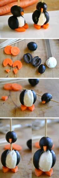 Dietní jednohubky - tučňáci