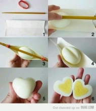 Návod na vařené vajíčko ve tvaru srdce