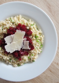 Recept na bulgur s červenou řepou