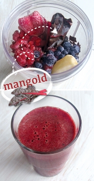 Výborný ovocný koktejl s mangoldem. Proč jíst mangold?